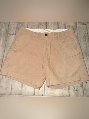 Goodthreads Tan Linen Xtra Short Shorts